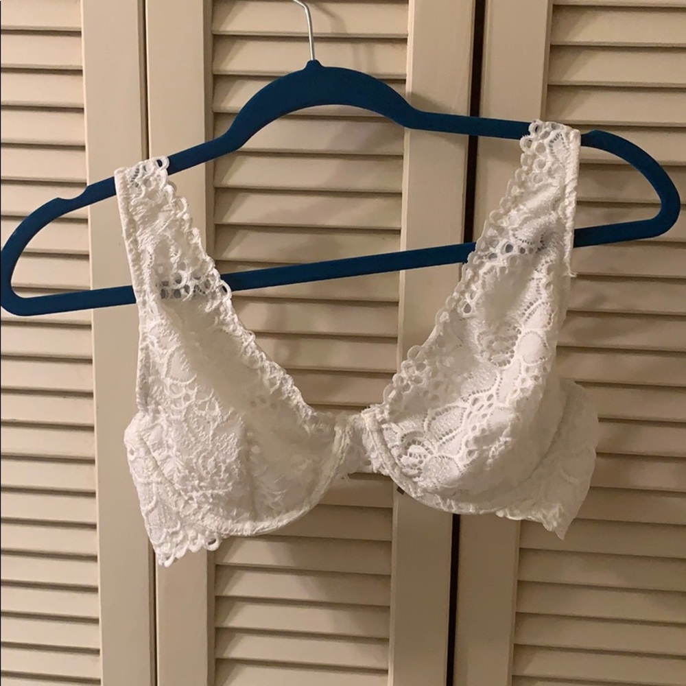 Aerie White Lacey Bralette